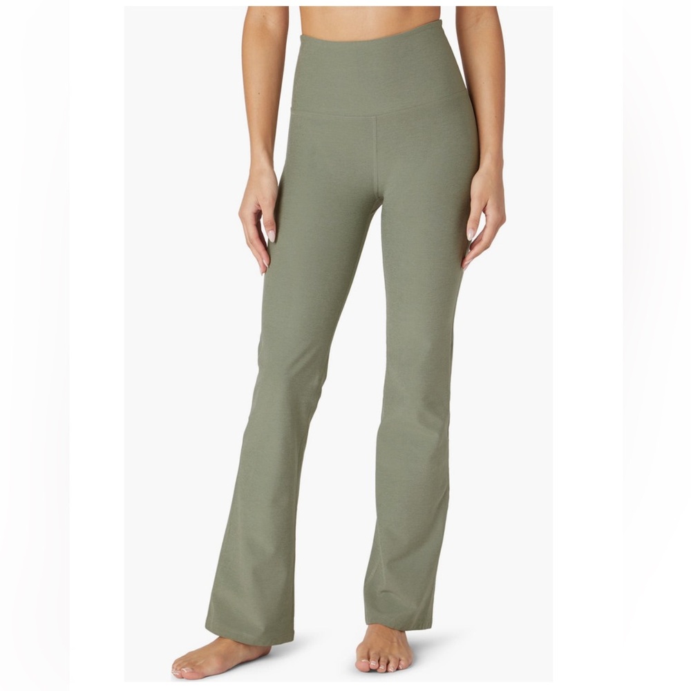 Beyond Yoga Sage Heather Boot Cut Legging
